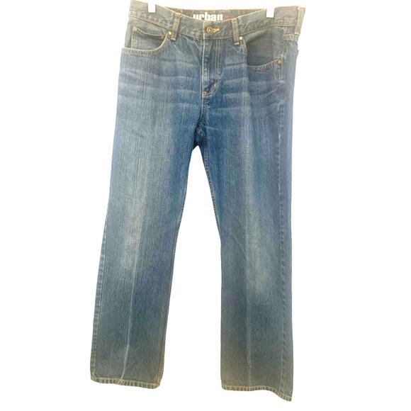 Urban Pipeline  Bootcut Jeans 34/32 Slim Blue Mens Medium Wash Relaxed Fit - Picture 1 of 8